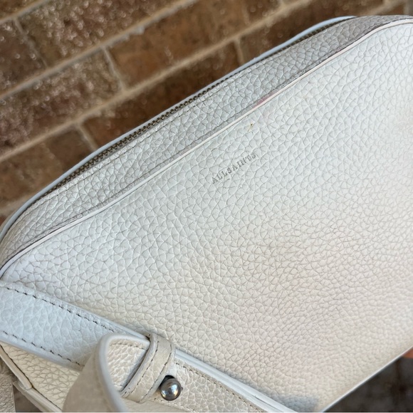 ALLSAINT All Saint Camera Zoe Frankie White Leather Crossbody Shoulder Bag - Picture 2 of 12